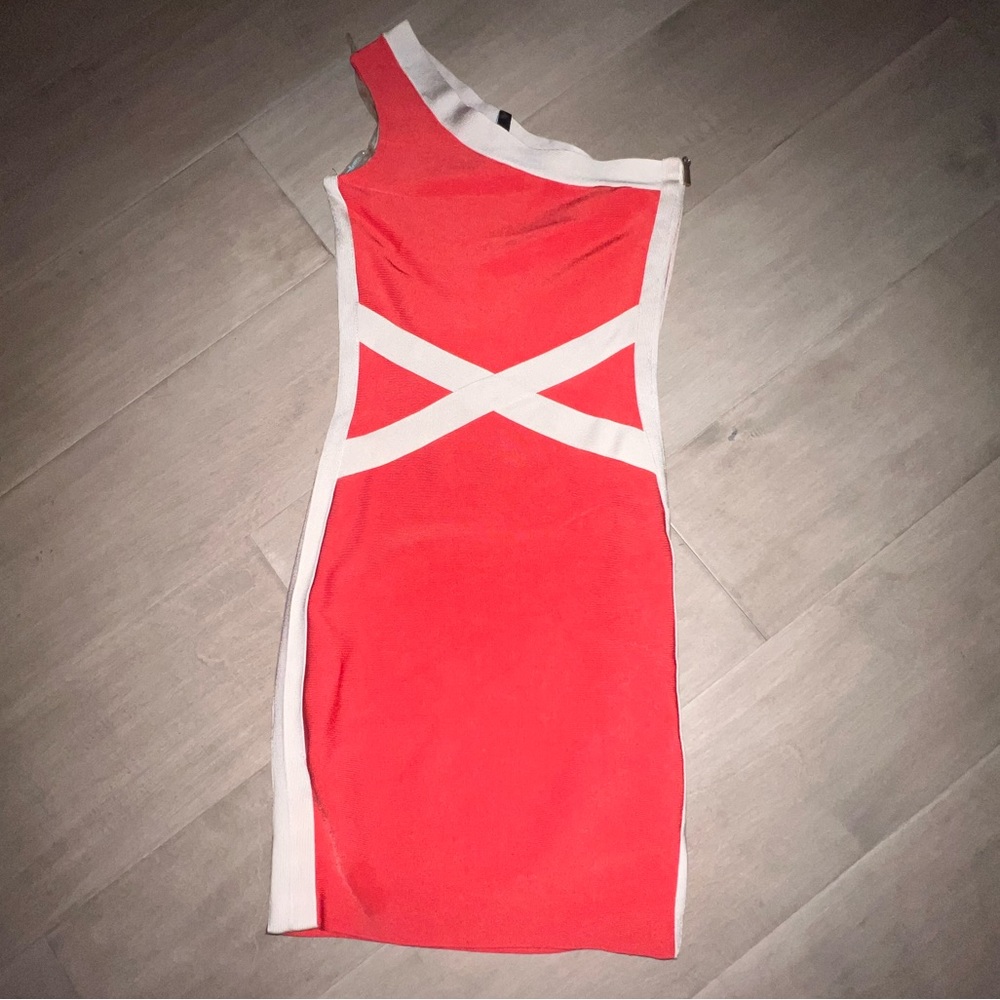 Marciano coral bandage dress size XS